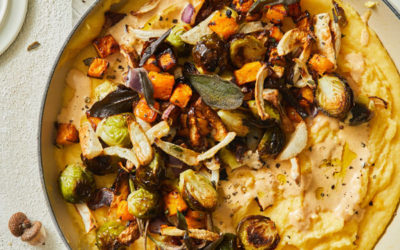 Pumpkin Sage Polenta with Roasted Vegetables